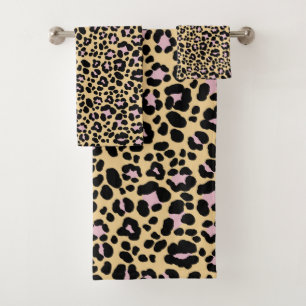 Bold Leopard Animal Print Glam 1 Bath Towel Set