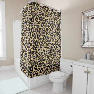 Bold Leopard Animal Print Glam 1 Shower Curtain