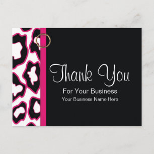 Bold Leopard Print :: Business Postcard Template