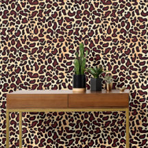 Bold Leopard Print Pattern Brown Black Tan Spot -