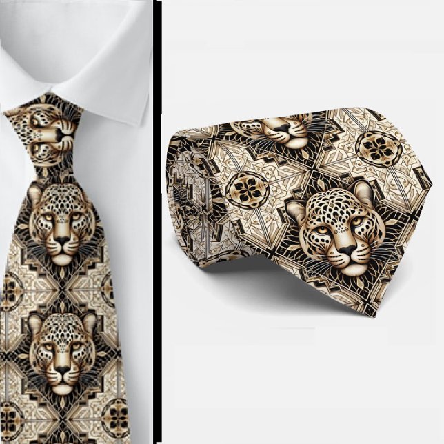 Bold Leopard Tie | Masculine Men's Fashion (Creator Uploaded)