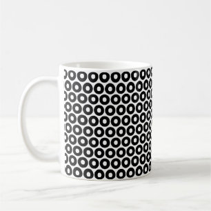 Bold Letter O Pattern Alphabet Coffee Mug