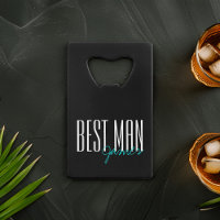 Bold Letters "Best Man" Personalised Wedding Party