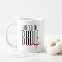 Bold Letters "Father of the Bride" Wedding Party