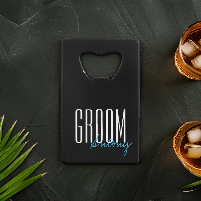 Bold Letters "Groom" Personalised Wedding Party (Creator Uploaded)