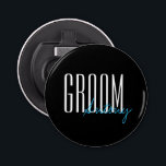Bold Letters "Groom" Personalised Wedding Party Bottle Opener<br><div class="desc">Personalised gifts for your wedding party.</div>
