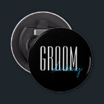 Bold Letters "Groom" Personalised Wedding Party Bottle Opener<br><div class="desc">Personalised gifts for your wedding party.</div>