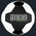 Bold Letters "Groomsman" Custom Wedding Party<br><div class="desc">Personalised gifts for your wedding party.</div>
