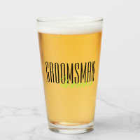 Bold Letters "Groomsman" Custom Wedding Party