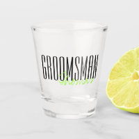 Bold Letters "Groomsman" Custom Wedding Party