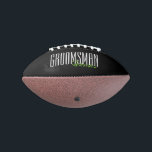 Bold Letters "Groomsman" Personalized Football<br><div class="desc">Personalized gifts for your wedding party.</div>