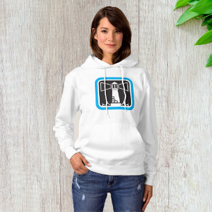 Bold Lighthouse Beacon with Ocean Waves Icon  Hoodie