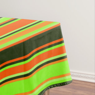 Bold Lime, Orange, & Tangerine Tablecloth