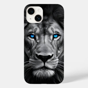 Bold Lion Face with Striking Blue Eyes – iPhone 14 Case-Mate iPhone 14 Case