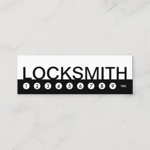 bold LOCKSMITH customer loyalty Card