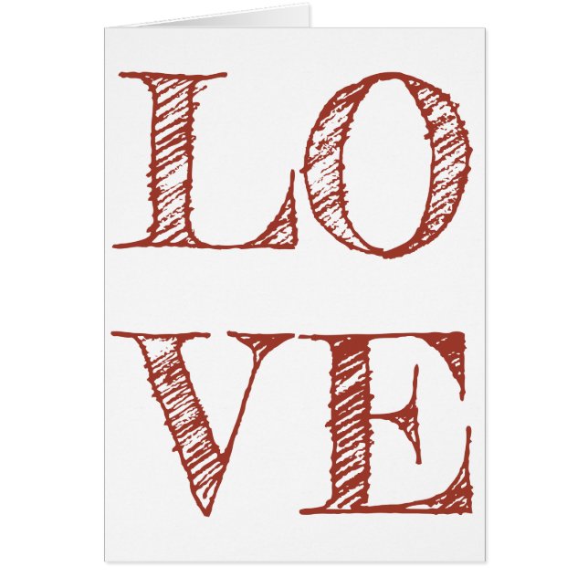 Bold LOVE sketched letters sketched (Front)