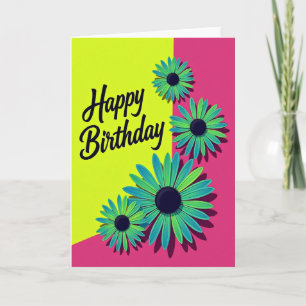 Bold Magenta Birthday Card