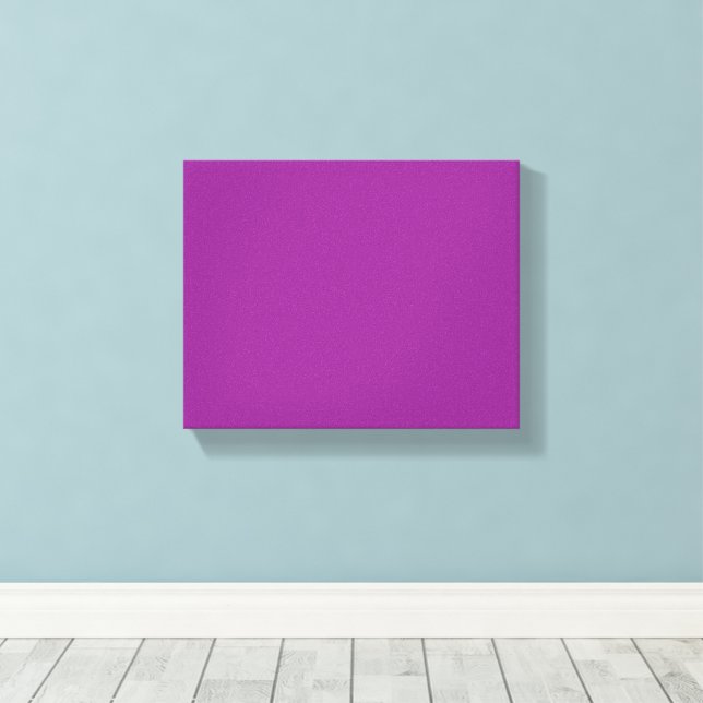 Bold Magenta Wedding Invite with Minimal Style Canvas Print (Insitu(Wood Floor))