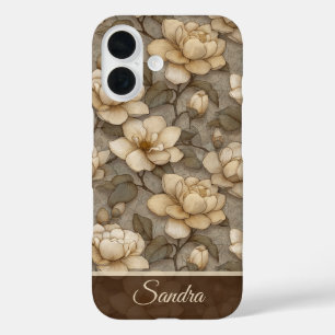 Bold Maid Of Honour Gift Gardenias Floral Custom iPhone 16 Case