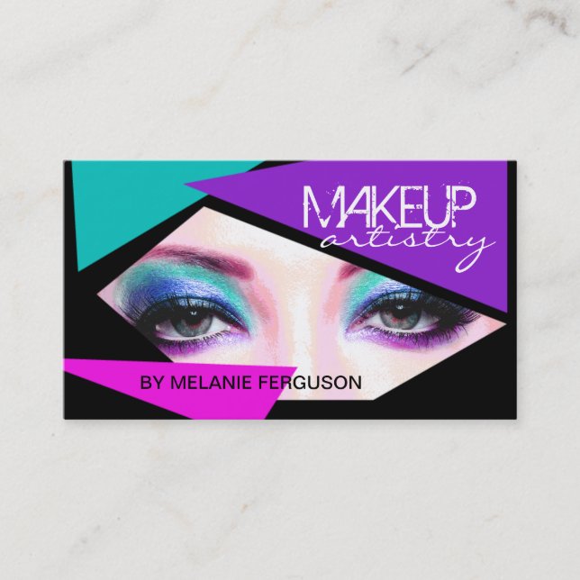 BOLD MAKEUP ARTIST BUSINESS CARD (Front)