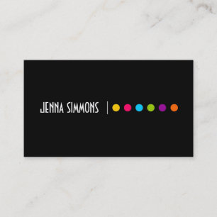 Bold  Makeup Artist Business Card