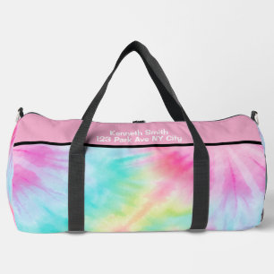Bold Mandala Tie Dye Monogram Personalised Duffle Bag