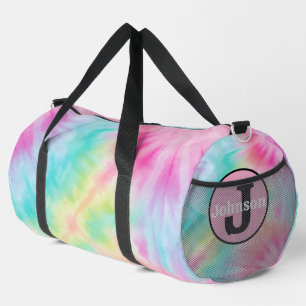 Bold Mandala Tie Dye Monogram Personalised Duffle Bag