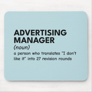 Bold Marketing Manager Definition Mouse Pad