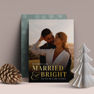 Bold Married & Bright Wedding Photo Newlywed