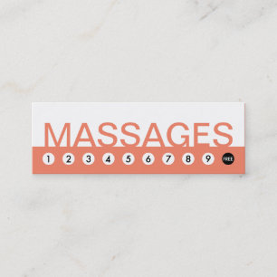 bold MASSAGES customer loyalty Card