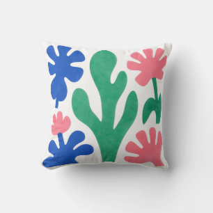 Bold Matisse Style Floral Cutouts Cushion