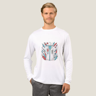 Bold Medical Sweatshirt – Wings & Syringe Design Tri-Blend Shirt