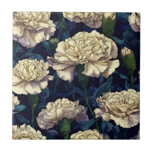 Bold Mediterranean Carnation Tiles For Cooking