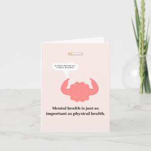 Bold Mental Health be kind to your mind Card