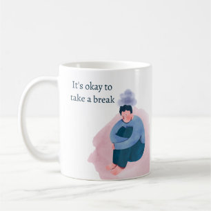 Bold Mental Health progress not perfection Coffee Mug