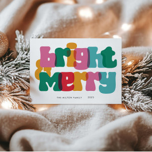 Bold Merry Bright Holiday Card