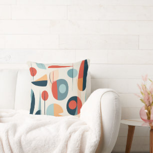 Bold Mid Century Modern Abstract Cushion
