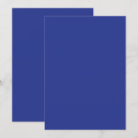 Bold Minimal Wedding Invite in Deep Blue