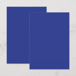 Bold Minimal Wedding Invite in Deep Blue
