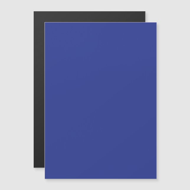 Bold Minimal Wedding Invite in Deep Blue (Front/Back)
