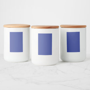 Bold Minimal Wedding Invite in Deep Blue Food Label
