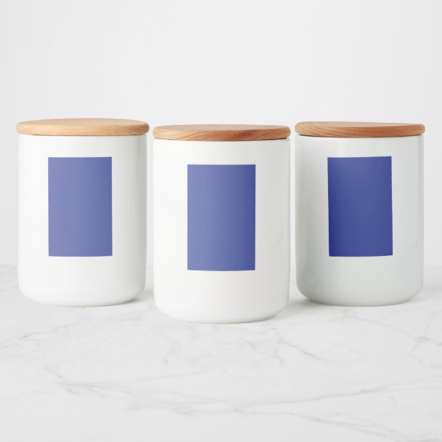 Bold Minimal Wedding Invite in Deep Blue Food Label (Bottles)