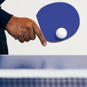 Bold Minimal Wedding Invite in Deep Blue Ping Pong Paddle
