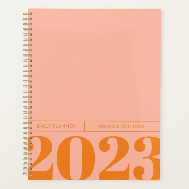 Bold Minimalist Daily Planner (Front)