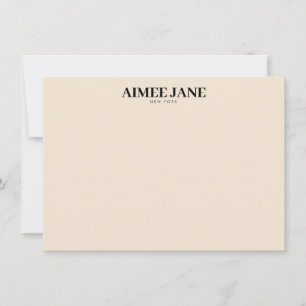 Bold Minimalist Luxury Boutique Dark Ivory  Card