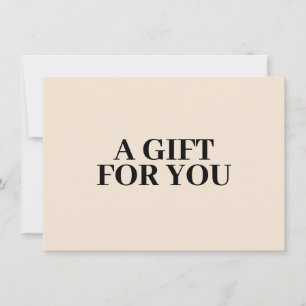 Bold Minimalist Luxury Boutique Ivory Gift Card