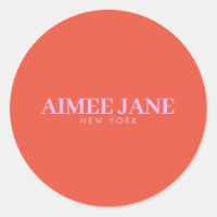 Bold Minimalist Luxury Boutique Orange/Pink