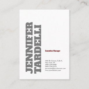 Bold Minimalist Modern Business Card