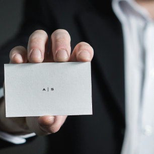 Bold Minimalist Plain Modern Professional  Business Card