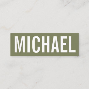 Bold minimalist professional modern business card